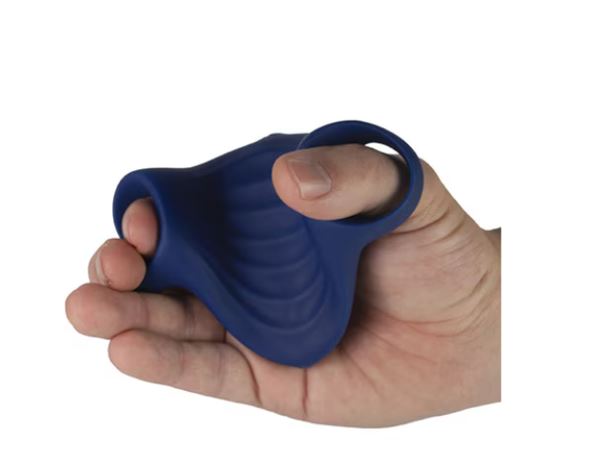 Palm Blue ** New product! Soft touch finger loops which hold the device in a natural position