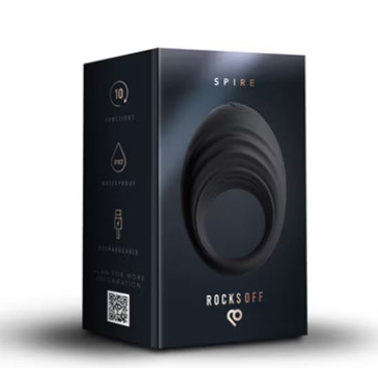 Spire Vibrating C-Ring With 10 speed settings & a stretchy design