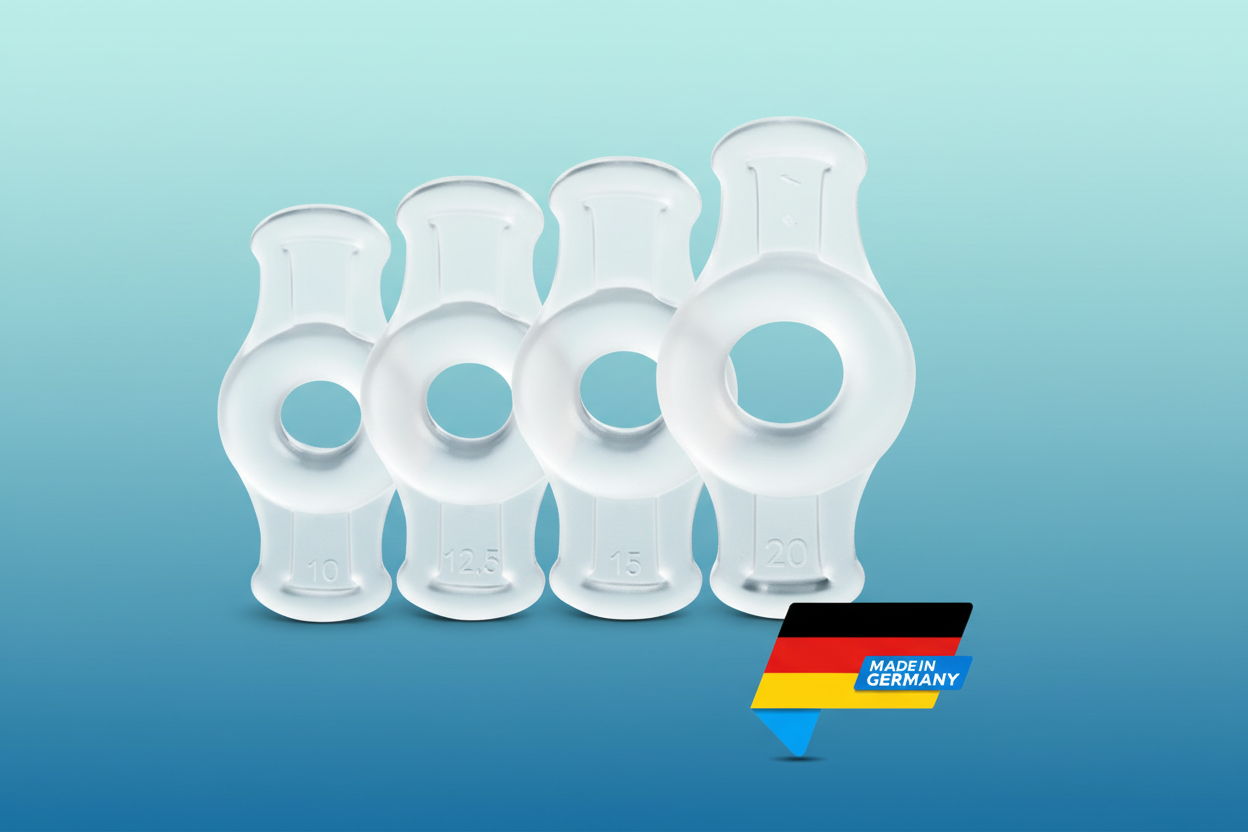Active constriction rings pack with Made in Germany logo - sharp version